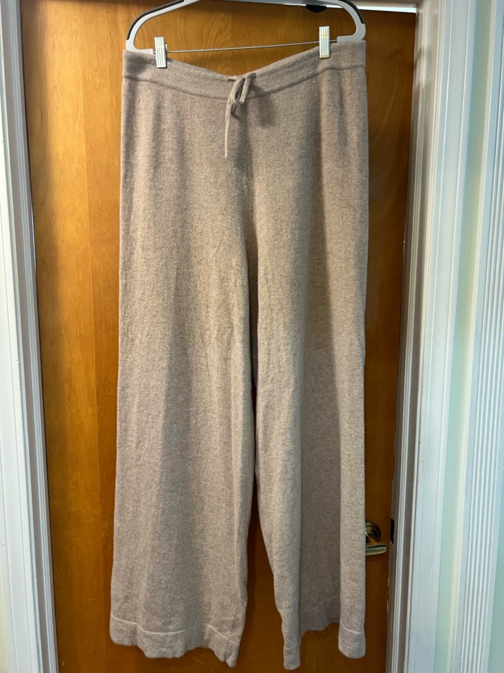 LilySilk Cashmere high waisted wide leg pants size L/XL